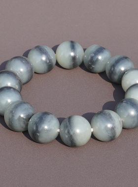 方言和田玉细润青花籽一线天手串