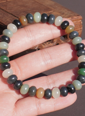 方言和田玉新疆油润青花楼兰手串