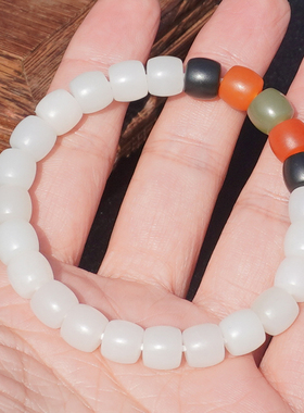 方言品牌新疆且末老坑料白玉手串