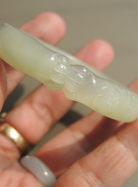 秒杀了方言品牌冰种三色玉翠色紫色白色猫眼特色精工53时尚手镯R