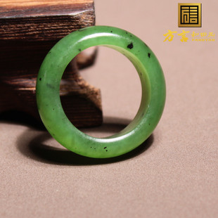 2025断货王仅108元方言和田玉俄罗斯细油润正阳绿碧玉18mm戒指A6