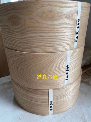 红橡樱桃黑胡桃水曲柳天然实木木皮指接线条包腹无纺布木皮