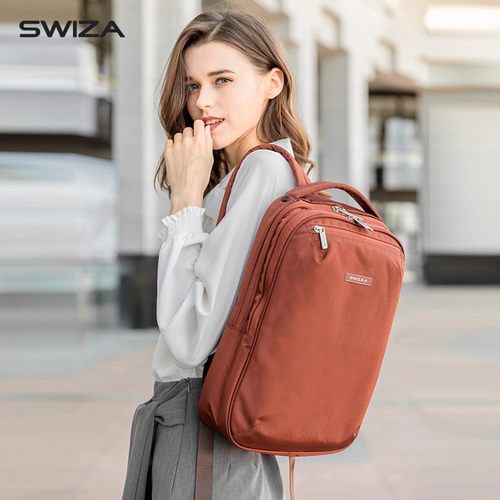 swiza轻薄商务男女时尚风双肩包