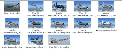 微软 模拟飞行10 FSX 机模插件 F-8 战机 十字军战士