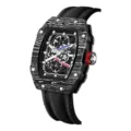 Carbon Fiber Pattern-Nylon Belt-Black Shell Black Surface Black Belt
