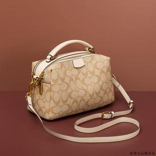 真皮包包女斜挎包2025新款 香港正品 高级感轻奢小众女士手提枕头包