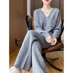 高端品牌可外穿家居服女款春秋款纯棉加厚加绒睡衣套装秋冬款冬季