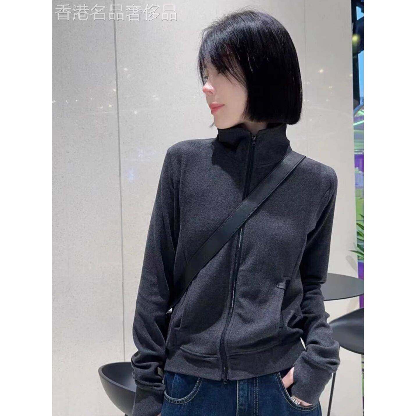 开衫卫衣女2025新款秋冬款修身显瘦短款德绒加厚双拉炼设计感外套