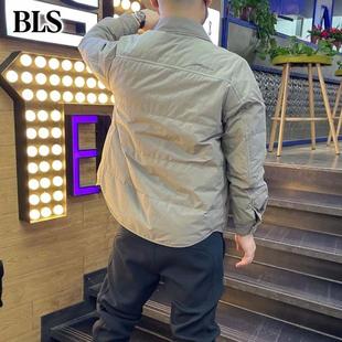 高端白鸭绒羽绒服男款冬季2025新款潮流加绒保暖短款男士夹克外套