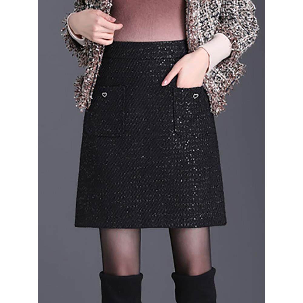 小香风包臀半身裙女秋冬2025年新款高腰显瘦直筒短裙小个子一步裙