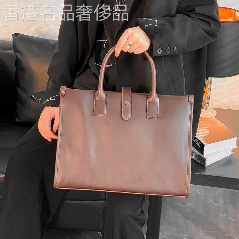潮流真皮男女时尚定型商务男包 牛皮单肩斜挎包手提包复古公文包