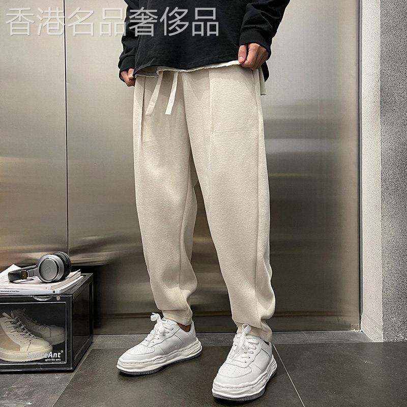 卫裤男潮牌春秋季2025新款美式潮流宽松直筒运动裤子束脚休闲长裤