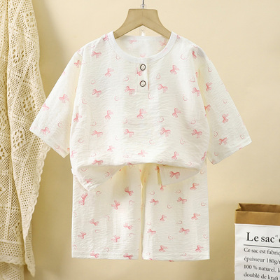 儿童新款男童女童家居服睡衣套装薄款睡衣空调夏季男女宝爆款