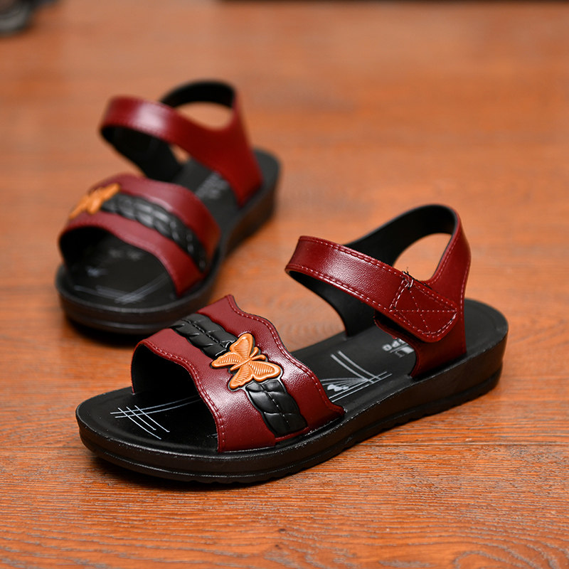 mom Sandals 2020 summer Middle aged women Beach shoes Flat bottom Middle and old age non-slip Grandma shoes Sandalsin the Women's Shoes, Sandals  category - from Buy2taobao.com to provide professional Taobao agent buy service