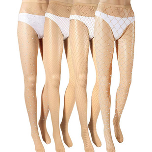 欧美性感薄款 连体网袜高腰渔网激情女士透视连体袜