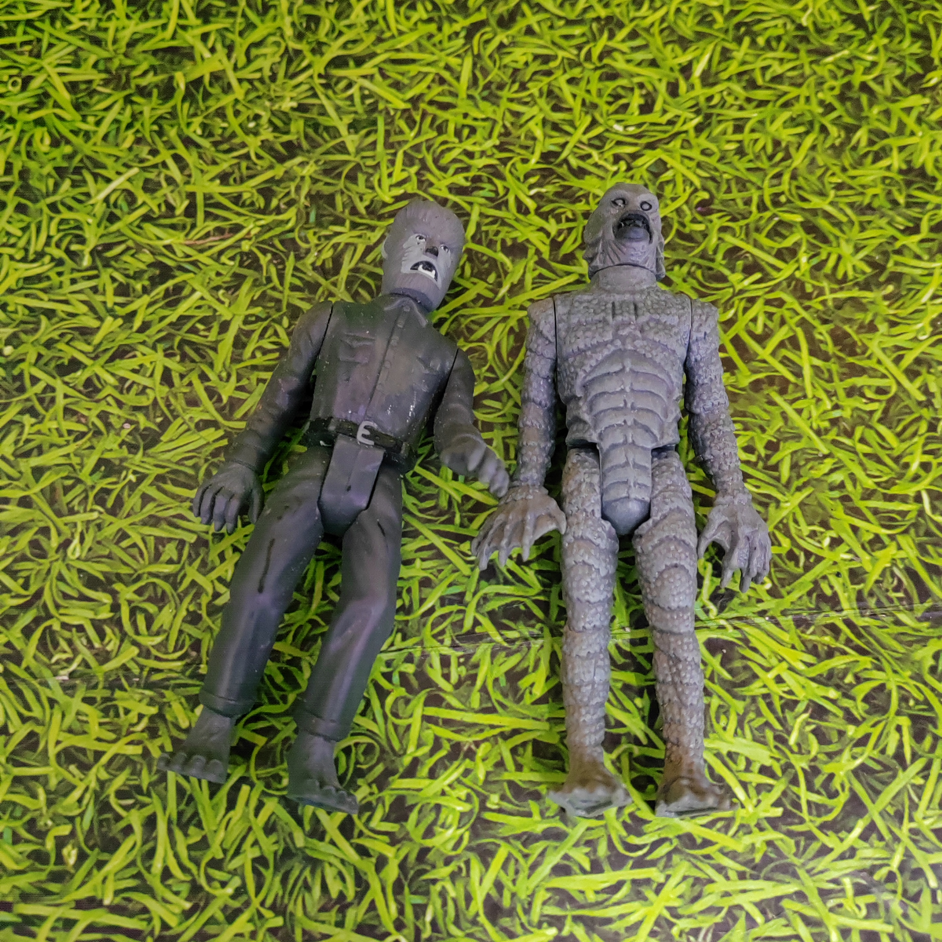 正版散货1976年环球怪物黑湖生物鱼人怪兽手办人偶模型摆件