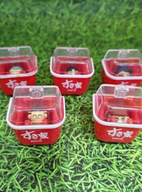 日本正品 SUKIYA x 蜡笔小新  风间妮妮阿呆牛丼造型磁石 冰箱贴