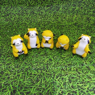 桌面摆件茶友 正版 小浣熊拉斯卡尔 日本 摆件玩具手办 散货