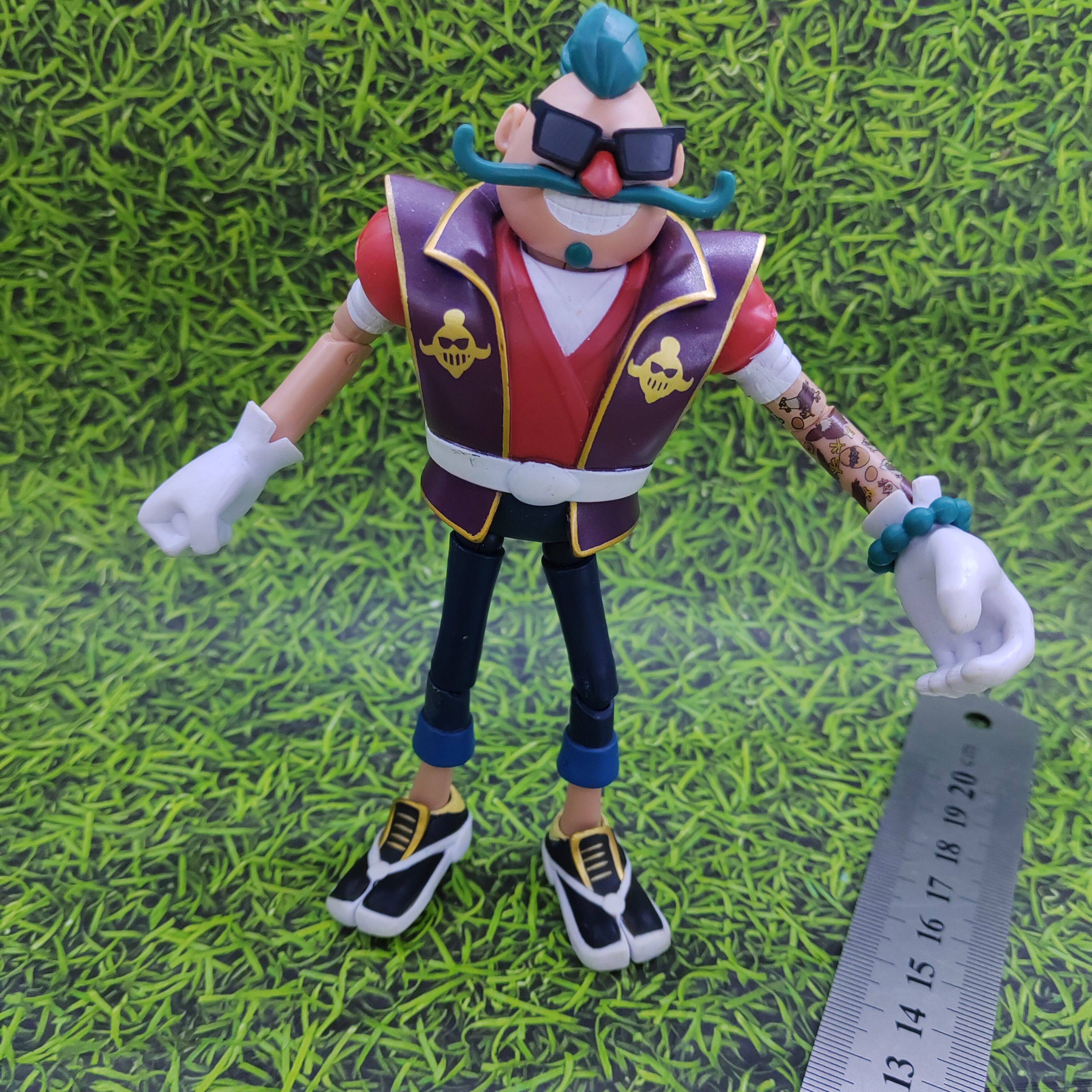 正版散货 美国jakks 刺猬索尼克反派Dr. Deep可动手办公仔 人偶