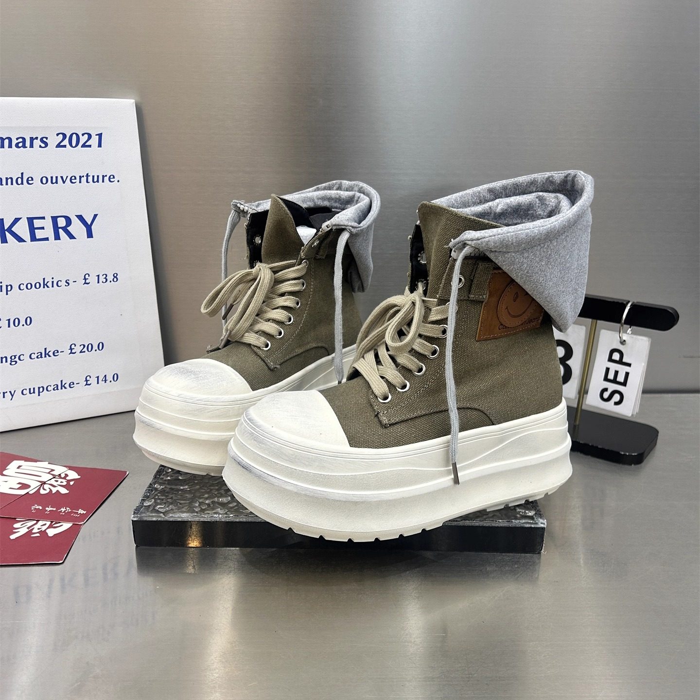 今年流行爆款厚底短靴女2025新款秋季小个子增高学院风休闲高帮鞋,女鞋,时装靴,淘宝优惠券,粉丝福利购,淘宝优惠卷