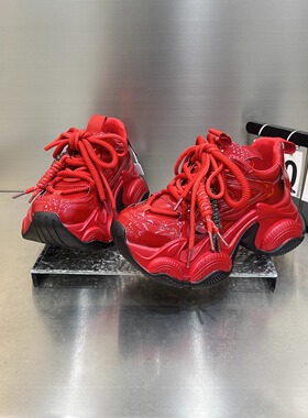 老爹鞋女今年流行爆款厚底鞋2026新款春季小个子增高显脚小运动鞋