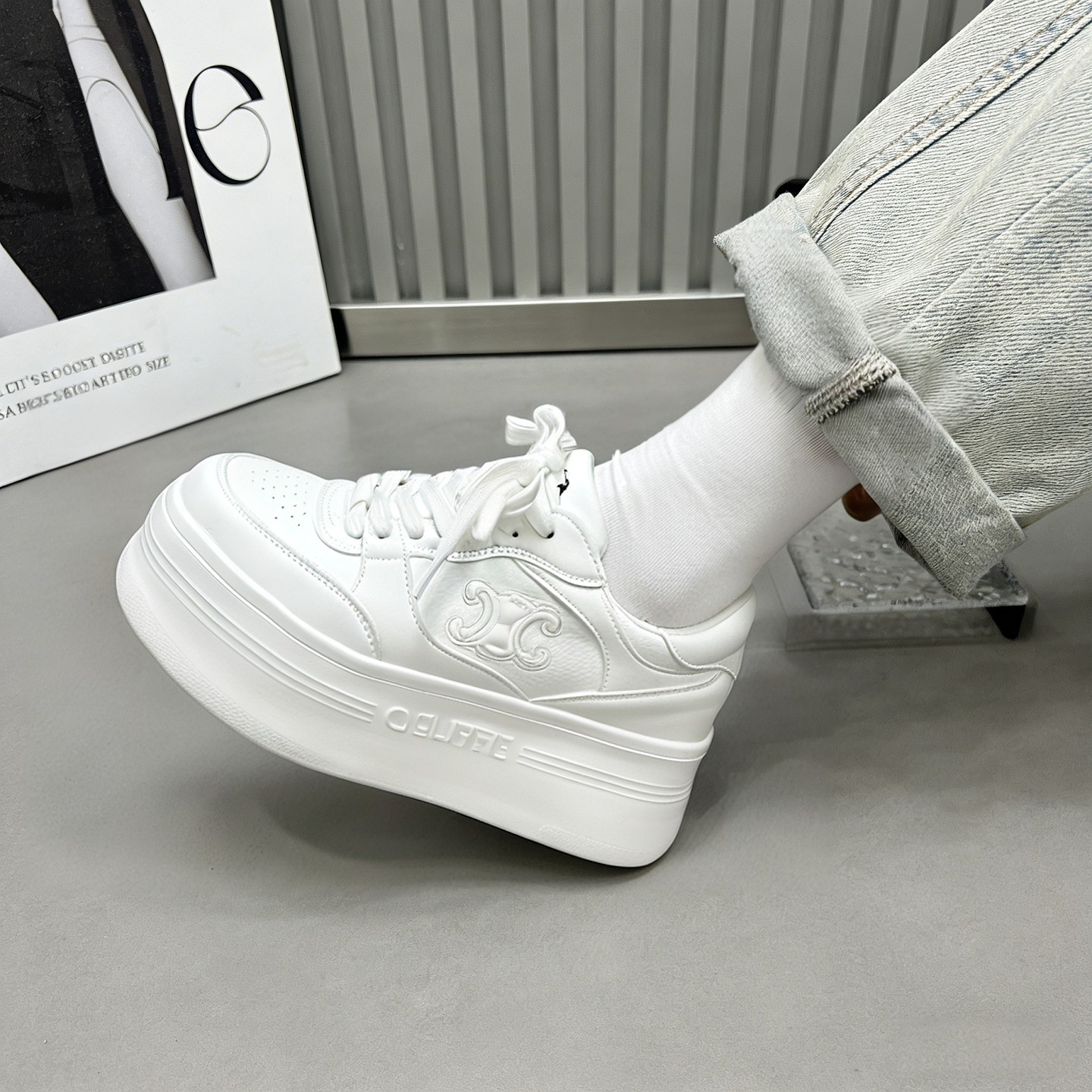 厚底小白鞋女2026新款春季小个子增高显脚小百搭休闲面包鞋松糕鞋,女鞋,时尚休闲鞋,淘宝优惠券,粉丝福利购,淘宝优惠卷