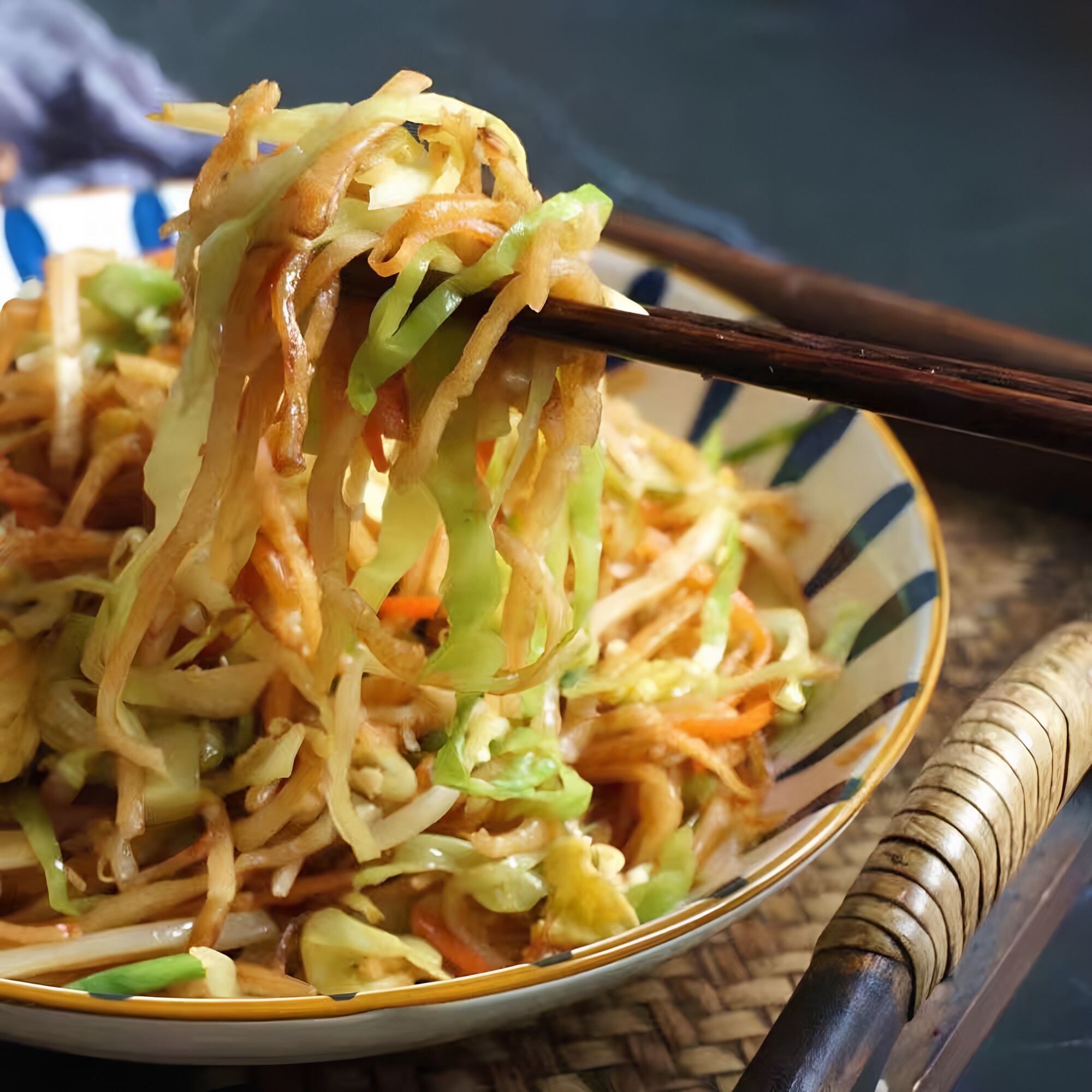 山西灵丘特产炒饼丝山西北方特产面食焖饼面食烩饼条半成品 - 实物图