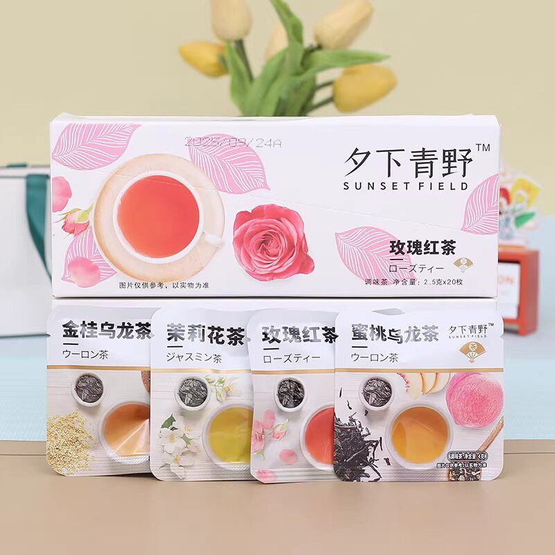 夕下青野茶包蜜桃乌龙茶红玫瑰金桂茉莉花茶便携泡茶包高端独立包
