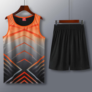 田径服套装男女款紧身长跑马拉松衣服女运动跑步比赛训练短裤背心