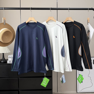 T恤 立体剪裁速干透气撞色运动骑行徒步防晒长袖 户外山系 情侣款