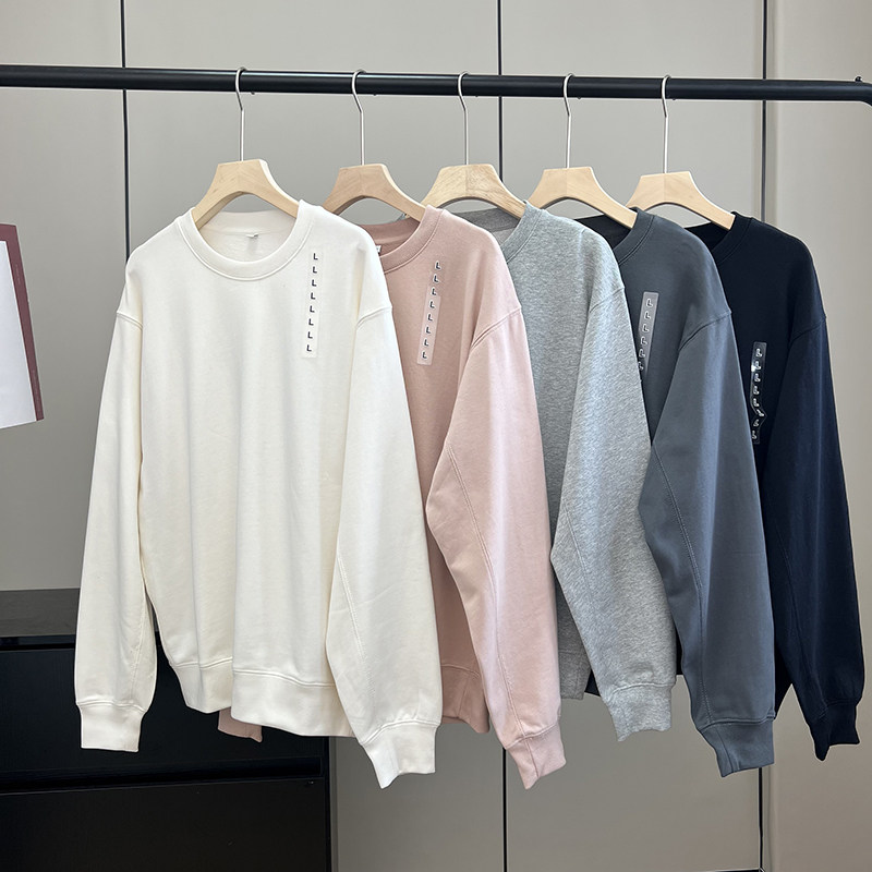 日单~试衣间！男装女装情侣款宽松休闲毛圈棉套头长袖卫衣运动衫