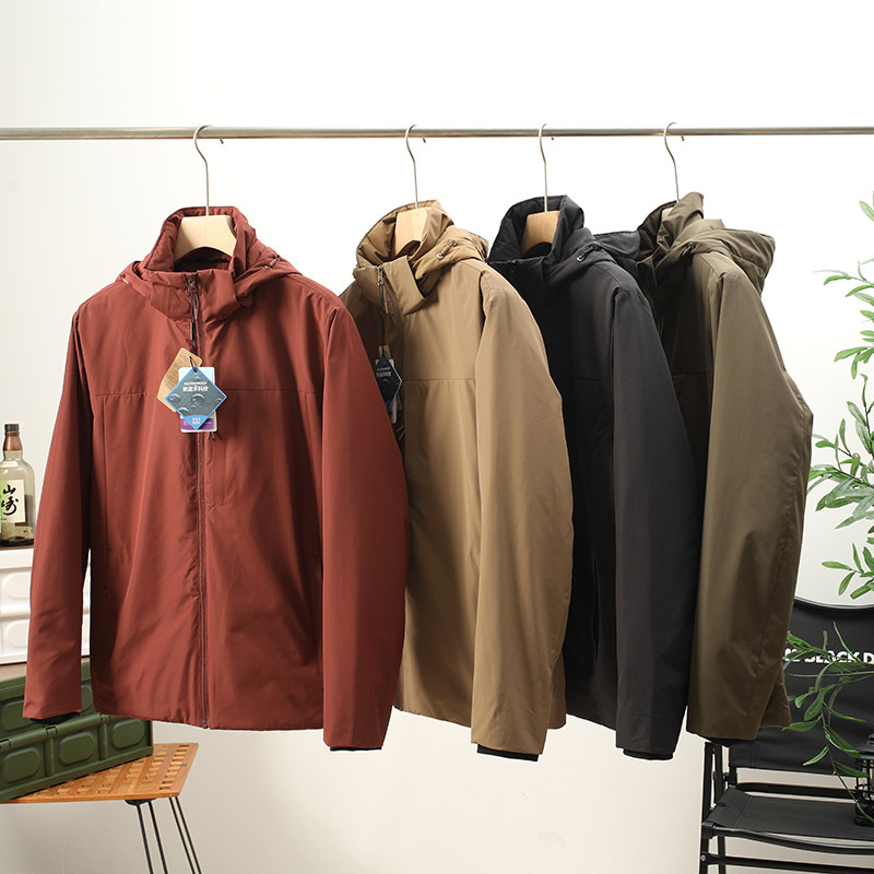 防风防水保暖连帽冲锋衣棉服外套