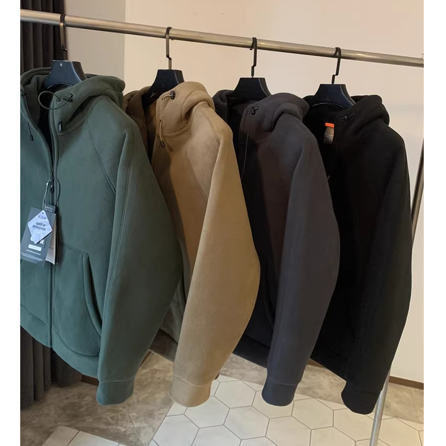 双面摇粒绒加厚暖燚绒卫衣外套冬