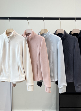 LU系同款！小蛮腰户外奥粒绒防风外套加绒加厚外穿立领卫衣上衣女