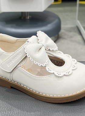 江博士专柜正品2025新春四季女童二段透气学步礼仪鞋1B14A1901AW