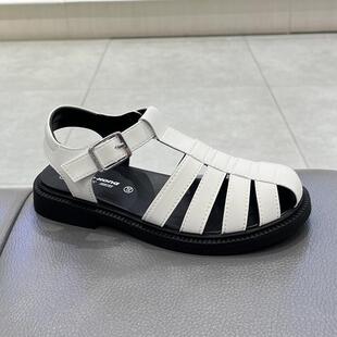 江博士专柜正品2024夏女孩包头防水可调节全接触凉鞋S2000854