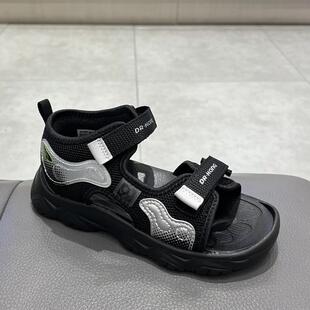 江博士专柜正品2024夏男孩露趾超轻防滑可调节全接触凉鞋S1000830