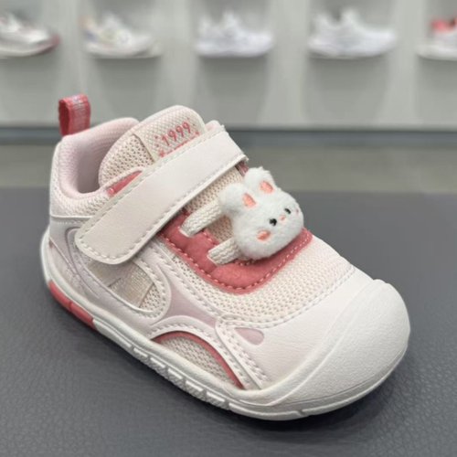 江博士2025新秋款女宝宝一段软底透气防滑步前运动鞋1B13A3001BW