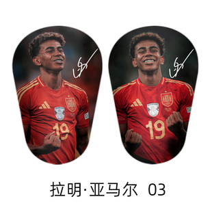 儿童成人迷你足球护腿板运动护具拉明亚马尔Lamine Yamal照片定制