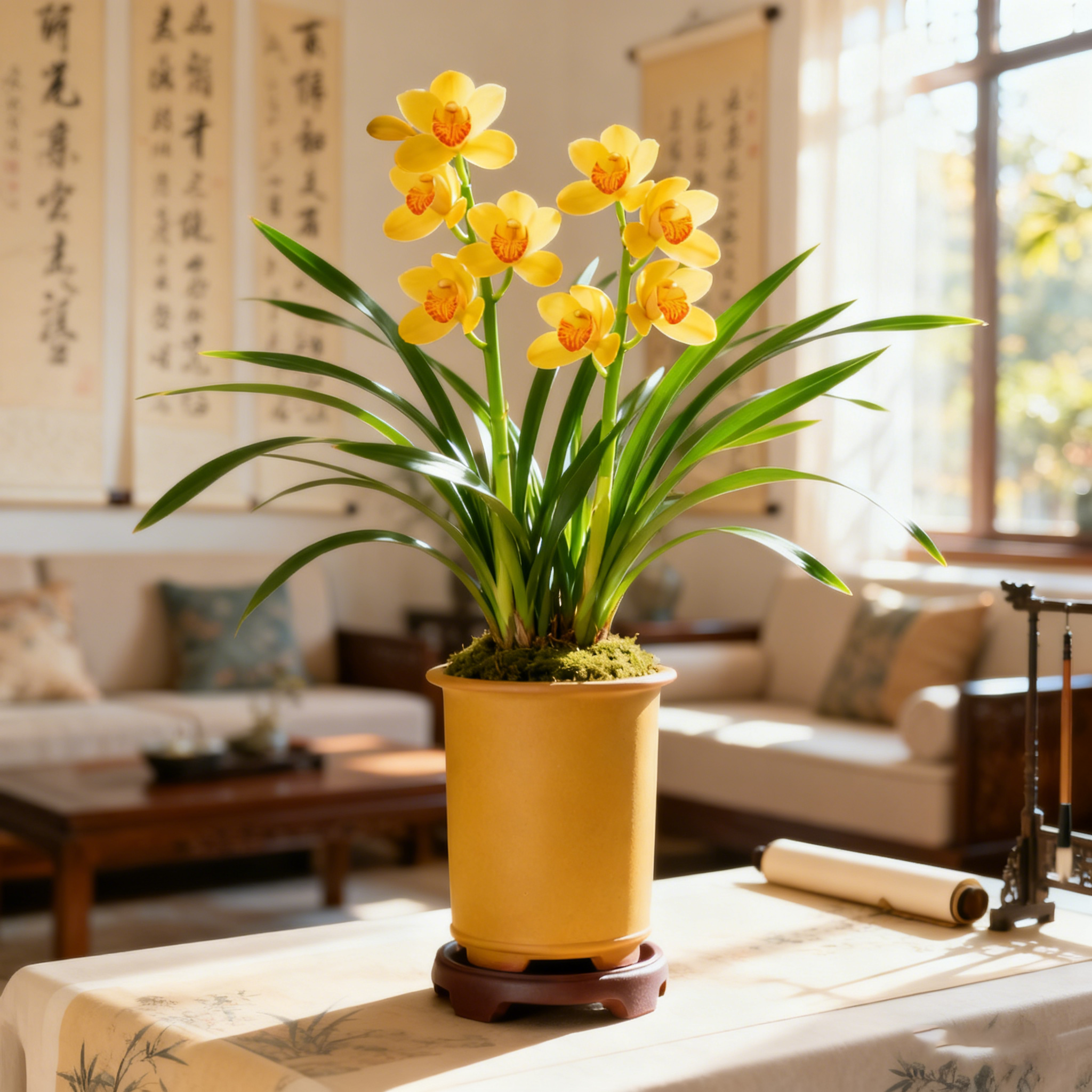 【建兰金盏】兰花苗四季兰名贵