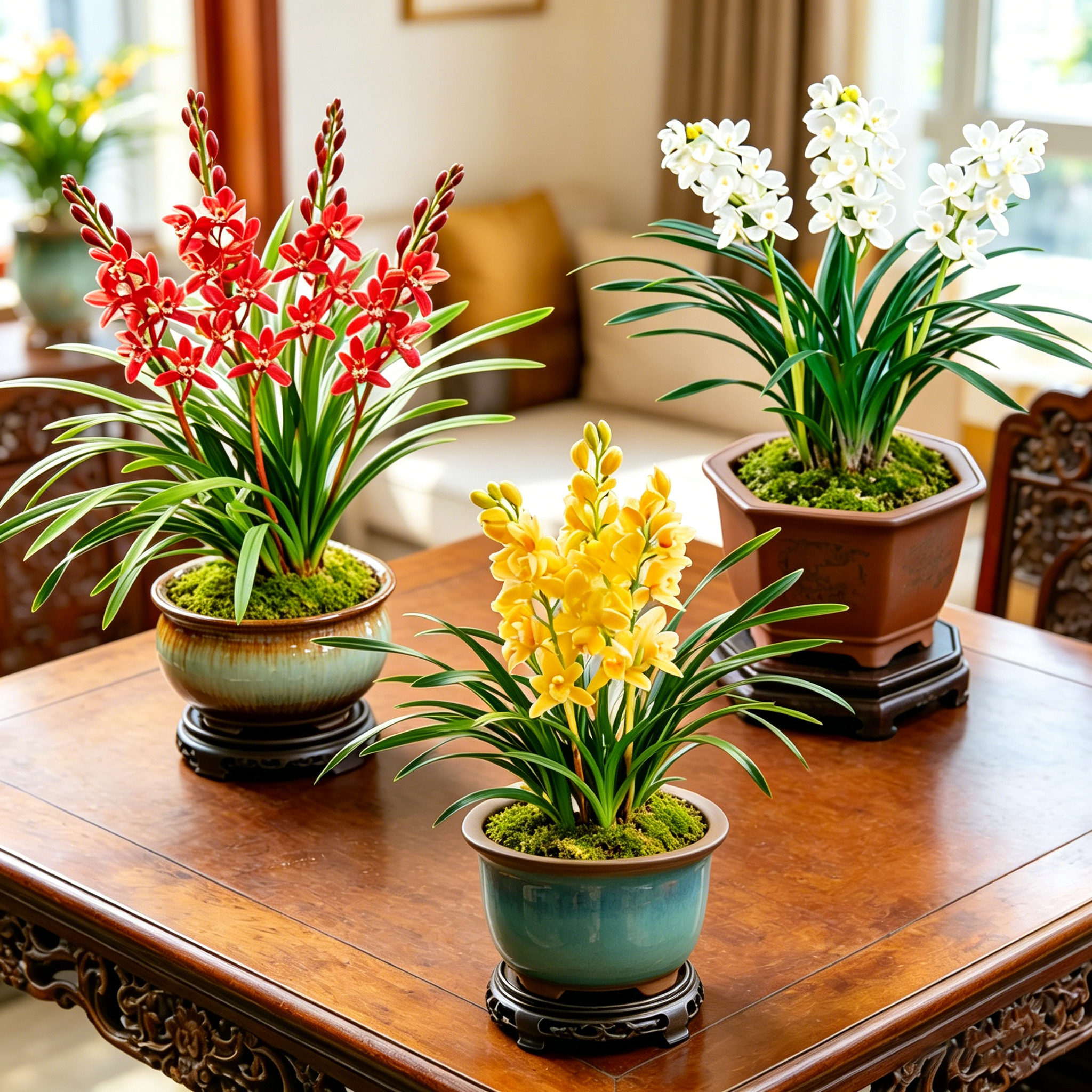 【裸根苗新手套餐】兰花苗红花盆栽花卉绿植室内阳台植物兰草名贵