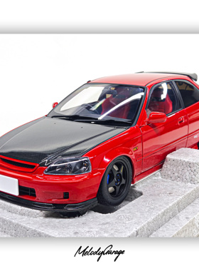 MH 1/18 本田思域EK9 Type R后期版 上海玩具展 展会限定红色车模