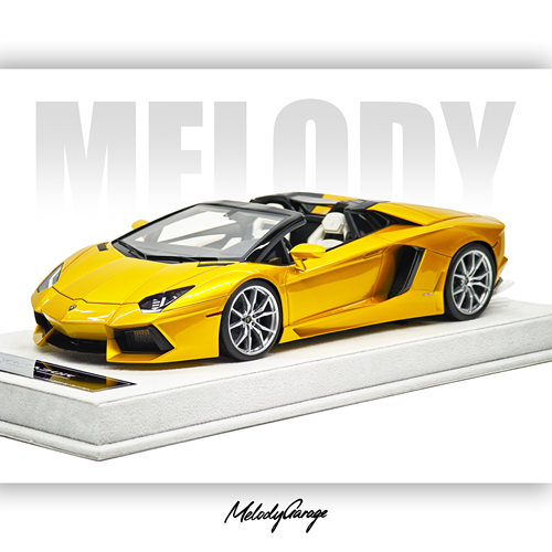 HH Model兰博基尼Aventador LP700-4 Roadster电光金树脂汽车模型