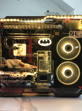20新品炽果ZC-06M MATX迷你全铝钢化玻璃DIY台式机分体水冷小机箱