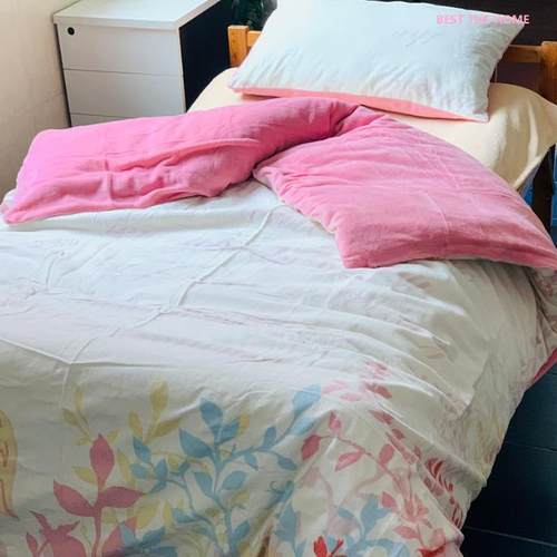 出口日本订单 全棉绒布配DTY珊瑚绒 枕套 被套 清库存特价！！！