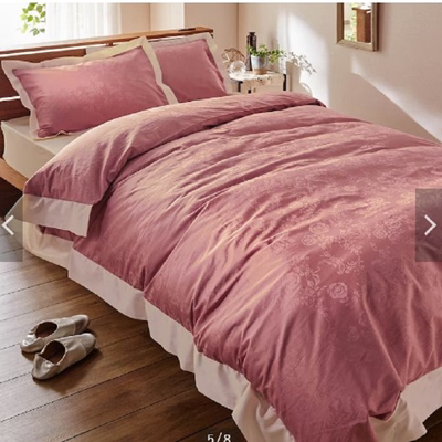 日本品牌联名款 100%棉 全棉贡缎大提花 枕套 被套 床单 四件套