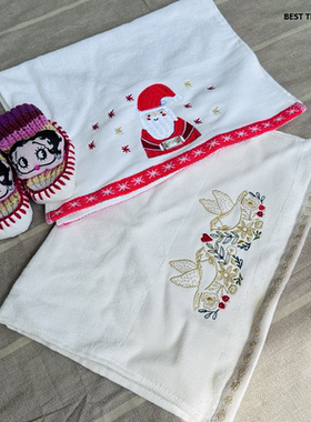 出口美洲品牌订单 儿童割绒绣花毛巾/面巾 OEKO-TEX标准 环保自然