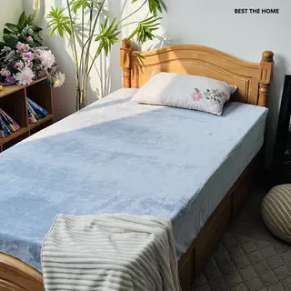 冬季基础款 法兰绒双人床笠 多色选择  断码清仓特价