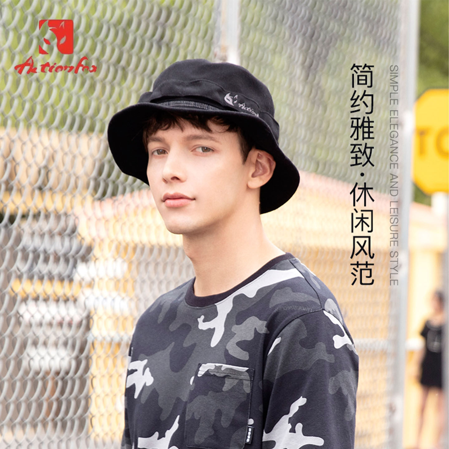 快乐狐狸帽子秋冬羊毛呢子盆帽保暖透气渔夫帽户外运动休闲帽男子