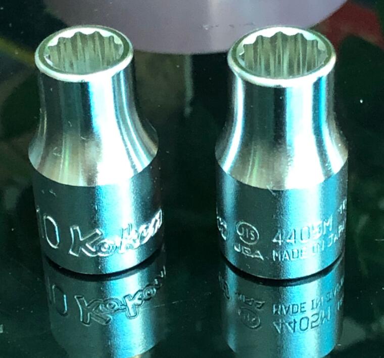 清仓 进口日本Koken工具 1/2方 4405M系列 公制12角梅花套筒